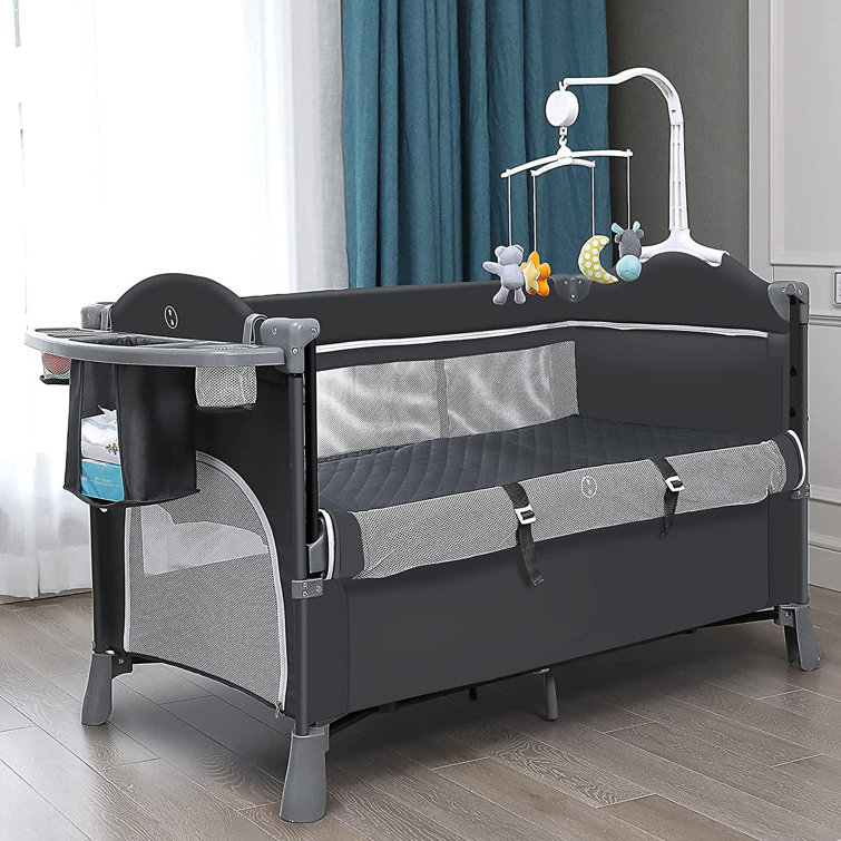 Lattice Routh 5 In 1 Baby Beside Sleeper Crib, Portable